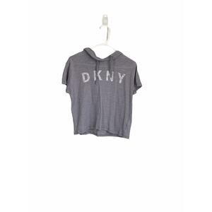 DKNY Sport Cropped Pullover Short Sleeve Hoodie XS